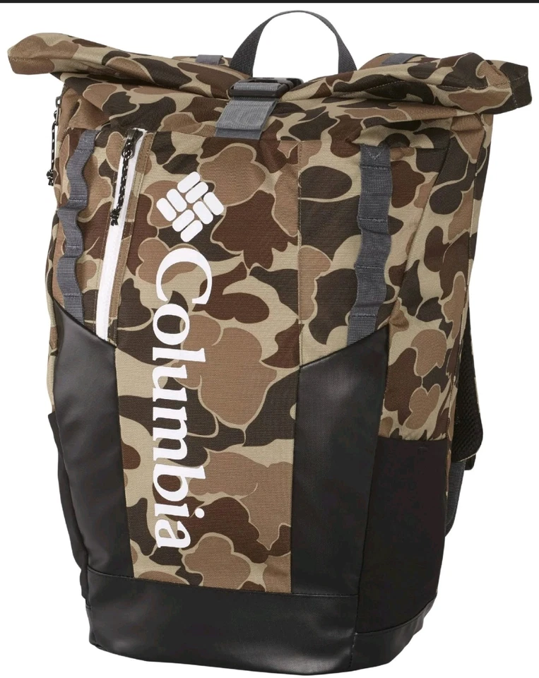 Columbia Convey 25L Mochila de Día Rolltop Mochila Bolsa de Viaje - CAMUFLAJE NUEVA CON ETIQUETAS Nueva Con Etiqueta Foto 1 de 4