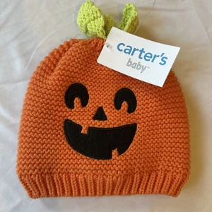 Carter's Baby Halloween Calabaza Jack-o-Lantern Sombrero Gorro 3-9 Meses NUEVO NUEVO CON ETIQUETAS - Imagen 1 de 6