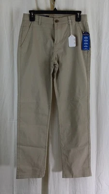 Pantalones chinos caqui de sarga de uniforme escolar para niños Nautica talla 16 regular Foto 1 de 4