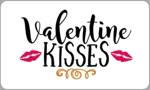 Valentine Kisses Stickers Sweet Cones Seals Fun Cute Labels For Homemade Gifts - Picture 1 of 1