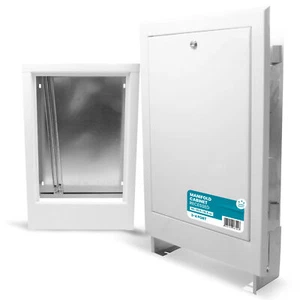 Armario de distribución empotrado 2-4 circuitos de calefacción calefacción por suelo radiante caja de distribución blanco - Imagen 1 de 5