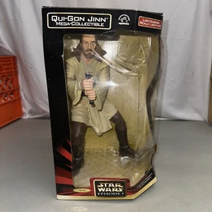 Star Wars Qui-Gon Jinn Episode I Applause Mega Collectible Light Up 13"H NIB - Picture 1 of 8