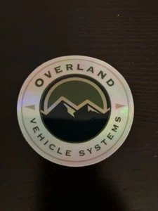OVERLAND VEHICLE SYSTEM STICKER 3" TENT ROOF GREEN FOIL offroad outland camping - Bild 1 von 1