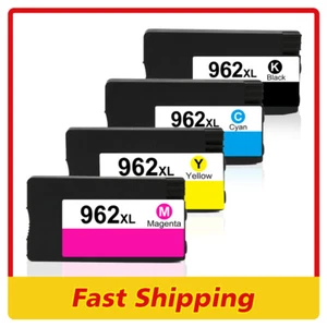 4 Pack 962XL Ink Cartridges Combo for HP OfficeJet Pro 9010 9019 9016 9020 9025 - Picture 1 of 3