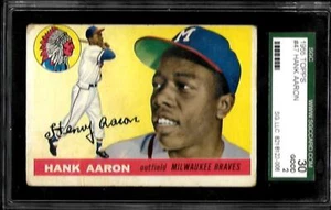 1955 Topps #47 Hank Aaron Braves 2nd Year GRADED GD/GOOD 2 SGC 30 - Bild 1 von 5