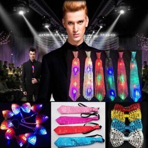 LED LED Lights Sequins Tie Wedding Party Supplies LED Neckties