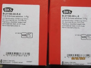 BKS 21160 SVP Panikschloss E selbstverriegelnd 72 / 55 DIN R & L Stulp 20mm NEU - Bild 1 von 9