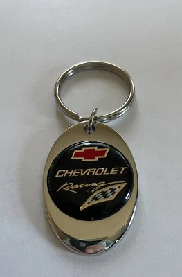 Chevy Racing Keychain Lightweight Metal Chrome Style Finish Chevrolet Keychain - Image 1 of 2