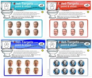 Toilet Target Vinyl Stickers urinal bathroom pub bar training cleaning kids fun - Picture 1 of 20