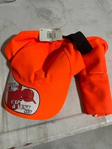 Hunting Shooting Safety Vest and Hat combo Blaze Orange Adjustable One Size - Picture 1 of 3