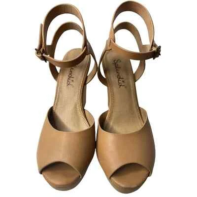 Splendid Danaka Nude Platform Wedge Size 8 - Image 1 of 4