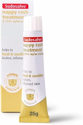 Sudocrem® Sudosalve™ Nappy Rash Cream for Inflamed and Broken Skin,25g Pack of 1