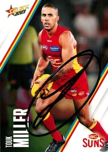 Signed 2023 Gold Coast Suns AFL Select Footy Stars Card - Touk Miller - Picture 1 of 3