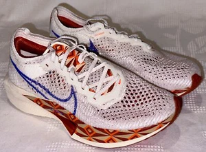 NIKE ZoomX Vaporfly 3 Premium Sail White Orange Blue Running Shoes NEW Mens Sz 6 - Picture 1 of 8