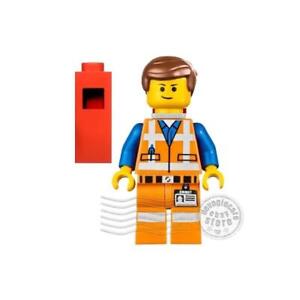 LEGO The LEGO Movie Minifigure tlm018 Emmet - Lopsided Closed Mouth Smile New