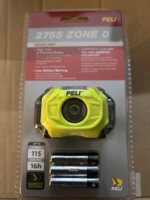 PELI CASE Peli 2755 Head Torch Lamp Headlamp LED Light ATEX Zone 0 Brand New High Quality