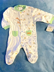 Rare '99 NWT CARTERS JOHN LENNON 'Imagine' animals BABY 1pc FOOTY SLEEPER embroi - Picture 1 of 7