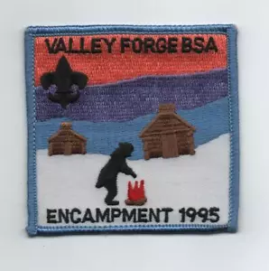 1995 Valley Forge Encampment Patch, Plastic Back, Mint - Picture 1 of 1