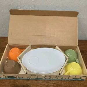 Lenox Melmac Rainbow Dinnerware Eight Piece Melamine Hostess Set Mid Century Mod - Picture 1 of 12