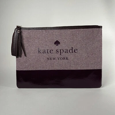 Kate Spade большой кисточки мешок • Ash Street логотип • глубокий сливы (513) WLRU5328 «новый» - Изображение 1 из 4