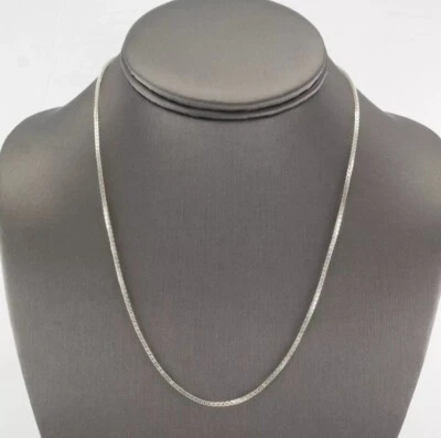 Collar Nicky Butler Plata Esterlina 925 Caja Cadena Diseñador Firmado NB 18" Foto 1 de 4