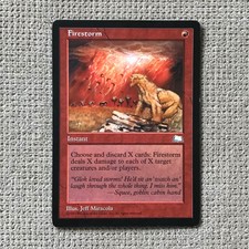 Firestorm MTG Weatherlight LP Rare Reserved List Magic Card