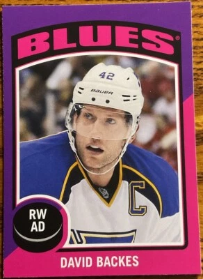2014-15 O-Pee-Chee Stickers David Backes #ST-28 St. Louis Blues - Image 1 of 2