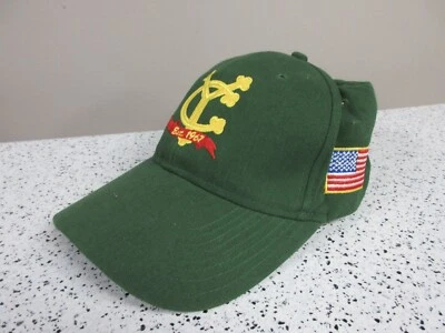 YORKTOWNE CLUB Logo Adjustable Green Hat Cap Est 1967 Vintage KC Tag America - Image 1 of 4