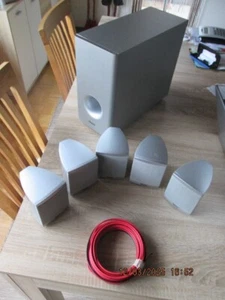 MAGNAT 5.1 Surround Sound System, Subwoofer plus 5 Lautsprecher, silbern - Bild 1 von 9