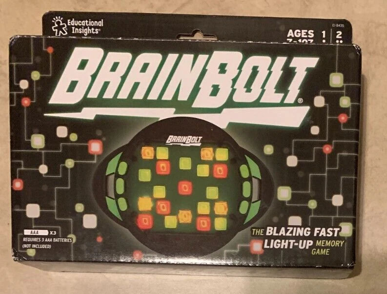 BrainBolt Brain Teaser Memória Jogo Eletrônico Insights Educacionais NOVO lacrado - Imagem 1 de 1