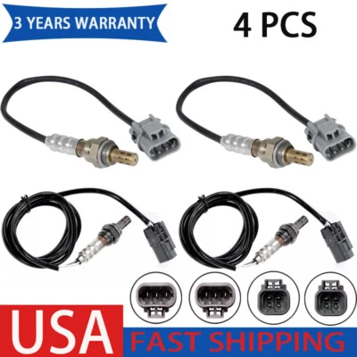 Conjunto de 4 peças sensor de oxigênio para Nissan Frontier Xterra 3.3l V6 2000 2001 2002 2003 - Imagem 1 de 4