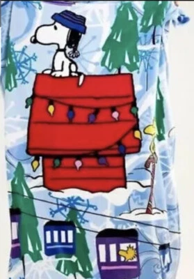 NUEVO NUEVO CON ETIQUETAS MANTA VERA BRADLEY PEANUTS ESQUÍ SNOOPY WOODSTOCK 80" X 50" SUAVE Foto 1 de 4