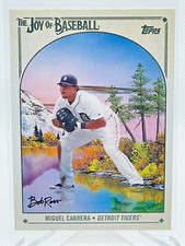 2023 Topps x Bob Ross MIGUEL CABRERA The Joy Of Baseball Card #49 Tigers Miggy
