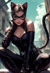 "Catwoman 22" 13x19 Fine Art Print Limited to Only 20 Hand-Numbered Copies - Picture 1 of 1