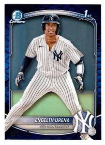 Engelth Urena 2025 Bowman cromo 1er año refractor reptil azul/150 Yankees - Imagen 1 de 2