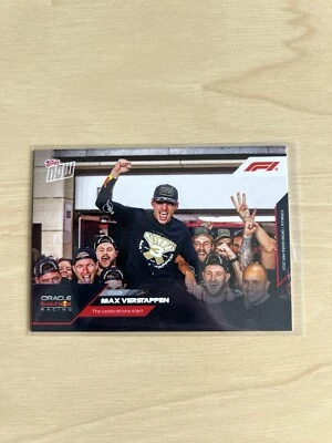 Max Verstappen Topps Now 2023 -  7.10.23 #055 - The celebrations start - Image 1 of 2