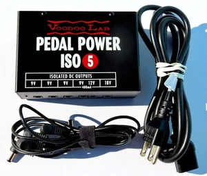 Voodoo Lab Pedal Power ISO-5 Guitar Effects Power Supply with AC Cord and Cables - Picture 1 of 9