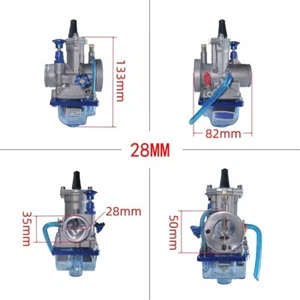 Carburateur Pwk 28 mm Bleu 2T 4T Pour Scooter Dirt Bike ATV 50-350Cc Racing - Picture 1 of 6