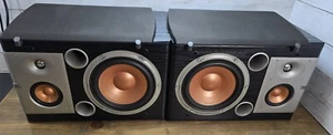 JBL Studio Series S38 Speakers Pair 8 Ohms Black Made In USA - Sound GREAT! - Picture 1 of 17