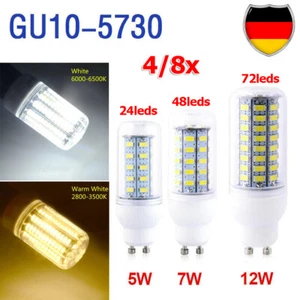 4/8X LED Birne GU10 5730 SMD Glühbirne Mais Lampe 5W-12W Energiesparlampen 220V - Bild 1 von 10