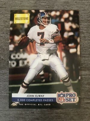 John Elway 1992 Pro Set Milestone Broncos #25  *81* - Image 1 of 2