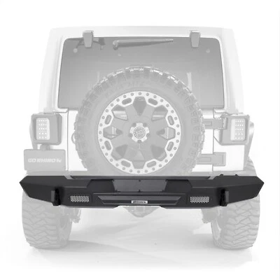 Parachoques trasero recto Go Rhino 27215T Trailline para 07-18 Wrangler (JK) Foto 1 de 2