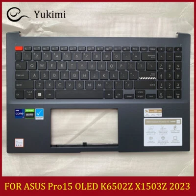 Teclado reposamanos superior carcasa C azul para ASUS Pro15 OLED K6502Z X1503Z 2023 Foto 1 de 4