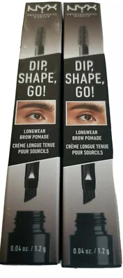 LOT OF 2 NYX Longwear Brow Pomade Black New/Sealed - Image 1 of 4