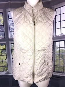 Charter Club S NWT  Quilted Tan Pockets Zip Up $70 - Picture 1 of 5