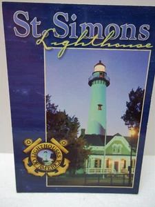 Alte Postkarte St Simons Leuchtturm Georgia unbespielt - Bild 1 von 2