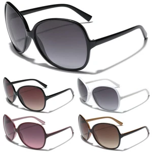 Oversized Round Sunglasses for Women Ladies Vintage Retro 80s Big Designer New - Picture 1 of 9