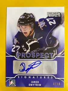 D55433 2015-16 ITG Heroes and Prospects Autograph PURPLE Jared Dmytriw #4/10 - Picture 1 of 1