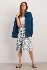 Seasalt Women's Skirt - grey Jessica Grace A-line Jersey Skirt - Regular - Crayo - Picture 1 of 5