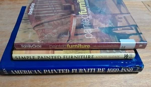3 bemalte Möbel Bücher Lot, amerikanisch, EINFACH, Wohnkultur Projekte C9 - Bild 1 von 12